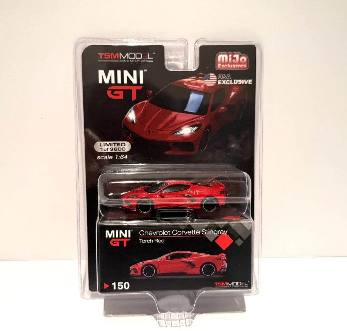 Chevrolet C8 Corvette Stingray Torch Red Mijo Exclusives 1/64