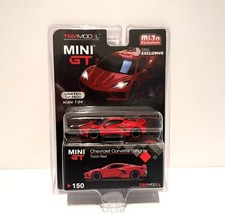 MINI GT 2020 Chevrolet C8 Corvette Stingray Torch Red Mijo Exclusives 1/64 Scale