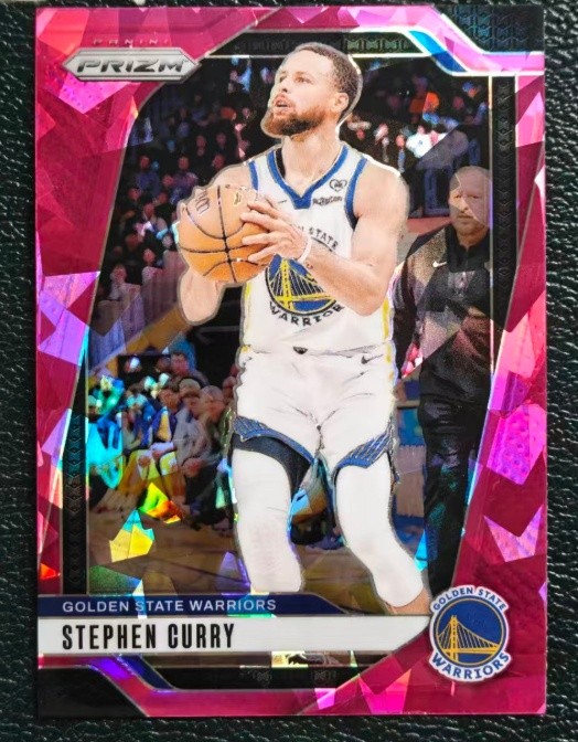 Stephen Curry 2024-25 Panini Prizm Pink Cracked Ice Prizm #134