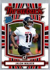 2025 Donruss Jalon Walker Throwback Rated Rookie RC Atlanta Falcons #29