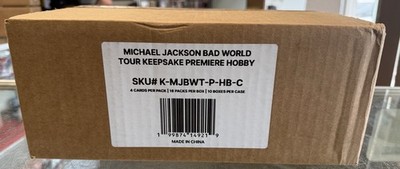 2025 Keepsake Michael Jackson ''Bad'' World Tour Box! Sealed 10 Box Case!!