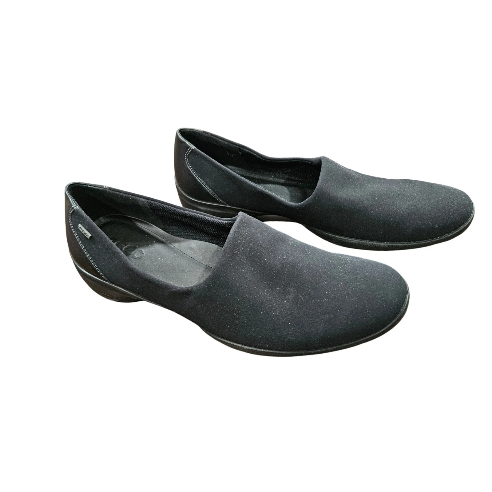 Scarpe ECCO Gore Tex Rise GTX mocassini slip on da donna taglia 41 (US 10 10 5) neri