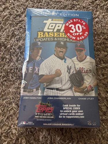 2008 Topps Updates & Highlights Baseball Hobby Box Sealed Kershaw RC Year Rare!