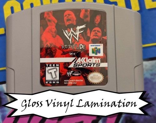 N64 Game Cartridge Replacement Sticker Labels - Picture 37 of 42