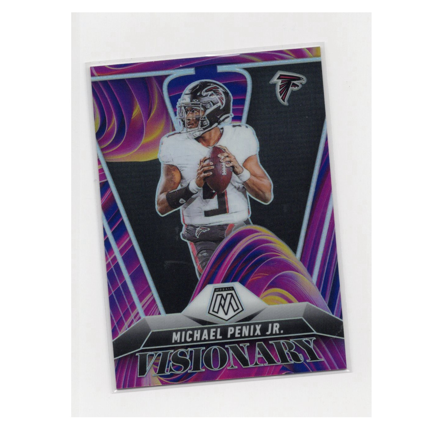 Panini 2025 Mosaic Michael Penix Jr. Visionary Prizm Insert Atlanta Falcons