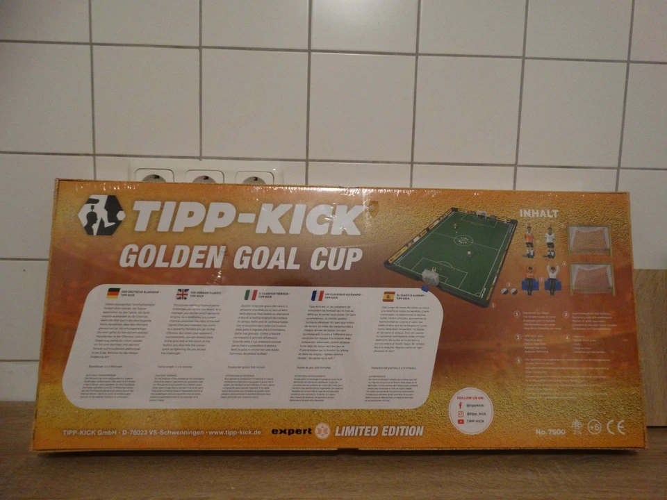 Tipp-Kick Golden Goal Cup Expert Limited Edition - Neu in Folie - Tischfußball - Bild 4 von 4