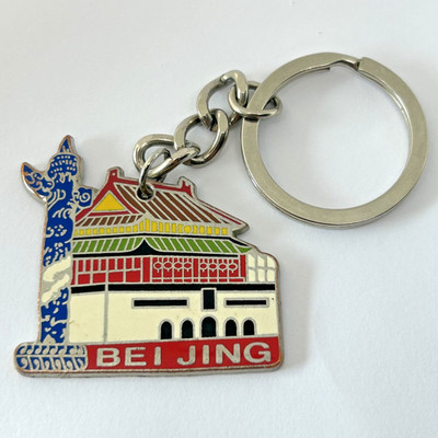 Peking China Schlüsselanhänger Tiananmen Huabiao Emaille Reise Souvenir Schlüsselanhänger Charm