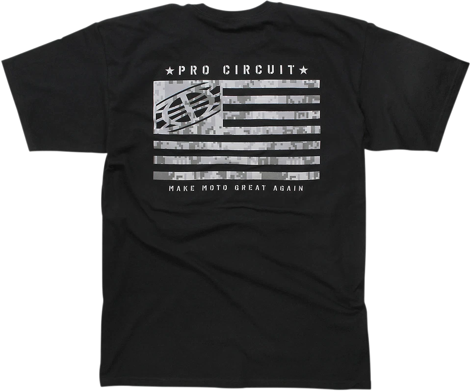 PRO CIRCUIT 6411810-20 Flag T-Shirt - Black - Medium - Image 2 of 2
