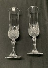 2 New Cristal D Arques Long champ Crystal Champagne Flutes — photo 2
