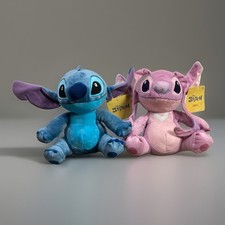 Stitch and Angel 9" Tall Plush Set - Disney Lilo  Stitch - Just Play Brand