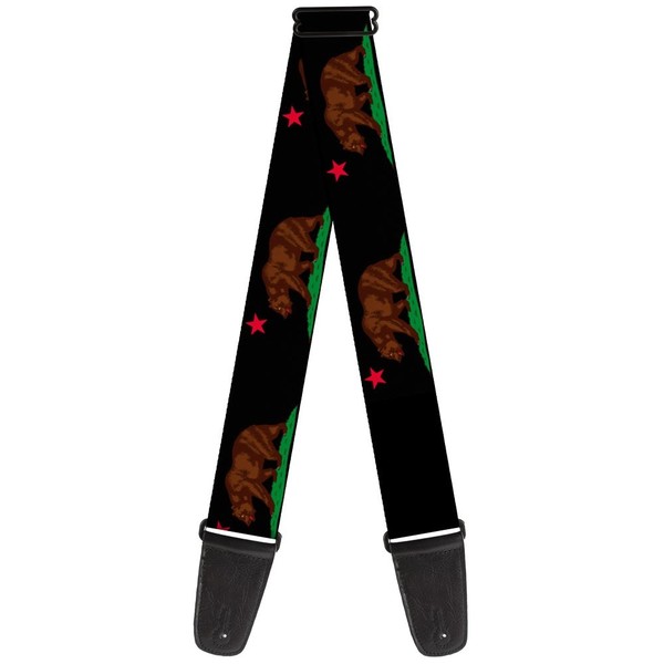 Guitar Strap - California Flag Bear Black (Us Import) Acc Neu-image