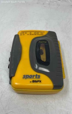 GPX Sports Water Resistant Personal Cassette Player AM/FM Radio Not Tested