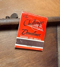 Vintage Union Pacific Challenger Domeliner Matchbook Chicago Los Angeles