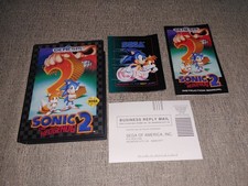 Sonic the Hedgehog 2 Sega Genesis w/Manual & Reg Card Retail Authentic Tested