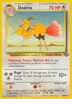 Pokémon Dodri JU-34 Uncommon Deutsch Played