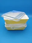 2 Yellow Pyrex 7x9 Casserole Dishes With Glass Lids Vintage 503-c