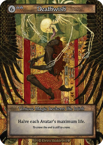 Deathwish 1x Gothic SCR Sorcery Contested Realm Unique MINT air fire magic