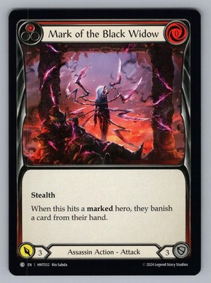 MARK OF THE BLACK WIDOW (RED) HNT032 C FLESH AND BLOOD NM RIO SABDA.