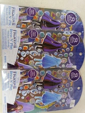 Disney Tara Frozen Set of 3 Dress N Play Sticker Activity Sets Else Anna New