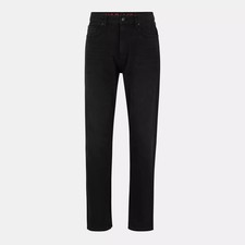 Image of HUGO BOSS Mens Black 640 Slim Fit Jeans Size 34W 34L BNWT Ref C1742