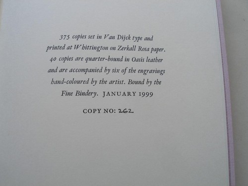 PEOPLE & PLACES Whittington Press 1999 John O'Connor wood engravings - Picture 10 of 10
