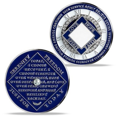 1 Year NA Medallion Sobriety Coin Narcotics Anonymous Recovery