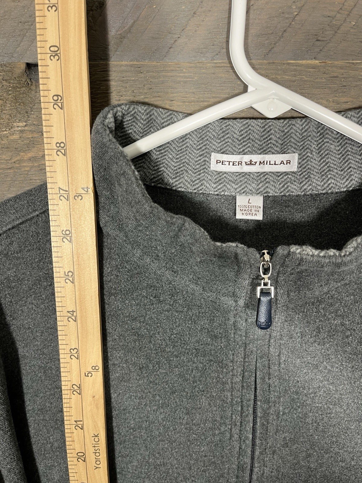 Peter Millar Golf Large Gray Pullover Sweatshirt … - image 3