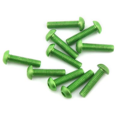 10~100pcs M3 Aluminum Metric Pan / Round Head Allen Hex Socket Cap Screw Bolts