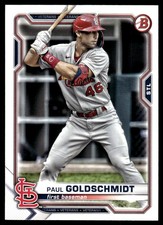 Paul Goldschmidt 2021 Bowman #95 Cardinals MLB READ FREE SHIPPING AutographDen