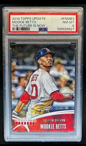 2014 Topps Update Mookie Betts The Future is Now Rookie RC #FN-MB3 Red Sox PSA 8