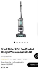 Image of Shark Detect Pet Pro LA450UKT Corded Upright Vacuum Brand New Sealed