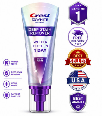 Crest 3D White Brilliance Toothpaste 3.1oz Deep Stain Remover Mint