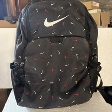Nike SWOOSH Backpack Black Athletic School Bag