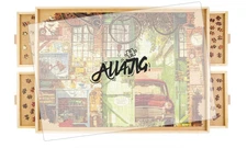 ALL4JIG 1500-Piece Rotating Puzzle Board, 25"x34", portable wooden jigsaw table