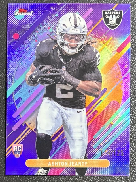 2025 topps finest purple ashton jeanty /125