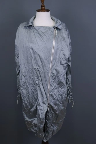 ANNETTE GORTZ Gray Collared Long Sleeve Full Zip Windbreaker Rain Coat Size 42 - product listing photo
