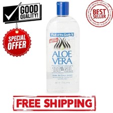 Aloe Vera 100 Gel Fruit Of The Earth PURE No Color Added Crystal Clear 12 OZ