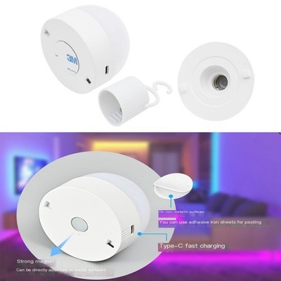 Rechargeable Light Bulb&Remote RGB Light Bulb Dimmable Battery-Operated Bulb