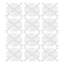 80mm Fan Finger Grill, 12 Pack Metal Grill Protector for 80mm