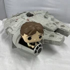 Funko POP! Star Wars Deluxe Han Solo In 13" Millennium Falcon On A Stand