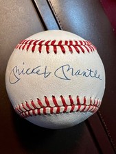 Mickey Mantle Autographed Baseball w/COA Certificate of Authenticity NY Yankees