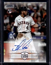 2025 Topps Stadium Club Baseball Pedro Leon Auto RC Base Astros SCBA-PL