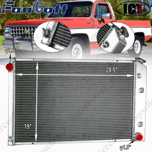 4-ROW ALUMINUM RADIATOR For CHEVY C10 C20 C30 K10 K20 PICKUP TRUCK 1973 ...