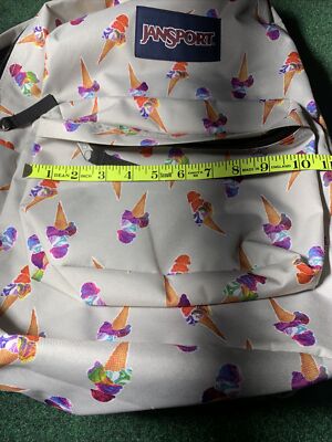 JANSPORT backpack book bag big student CONES AND SCOOPS ICE 