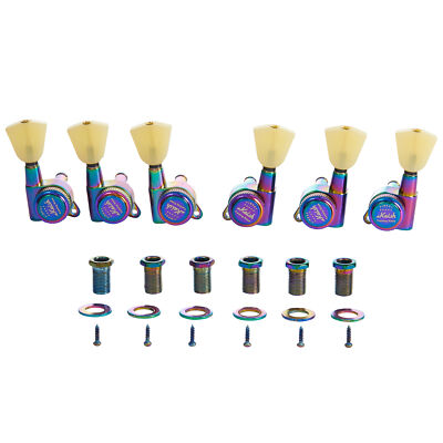 KAISH Burnt Chrome Locking Tuners Tuning Pegs for LP/Les Paul/SG/ES/Acoustic
