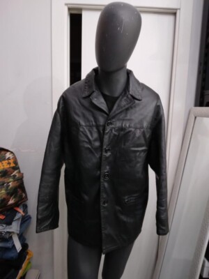 CONBIPEL Echtlederjacke gebraucht Herren man Gr. 48 schwarz XYC665L