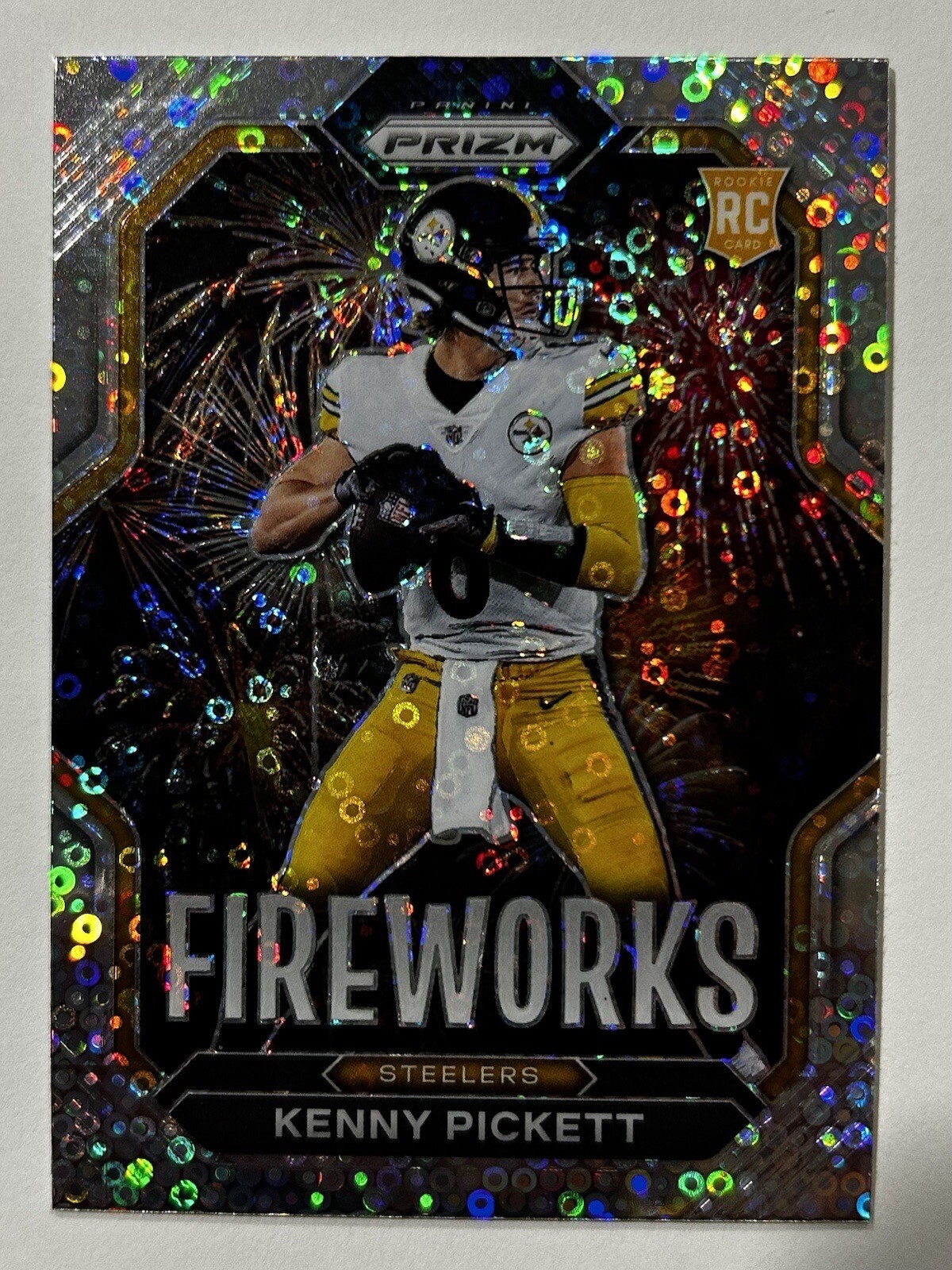 2022 Panini Prizm Kenny Pickett No Huddle Rookie Silver Disco Fireworks Steelers eBay