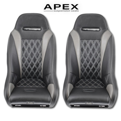 (Rear) Polaris RZR Pro XP Seats Aces Racing Apex (Grey)