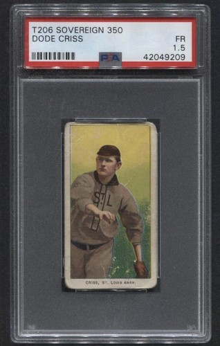 Dode Criss 1909 T206 Piedmont 350 card