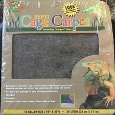 Zoo Med Repti-Cage Carpet Terrarium Brown Liner 10 Gal- 10  x 20   2 Pieces 